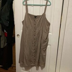 Torrid button down slip dress, size 4X, NWOT